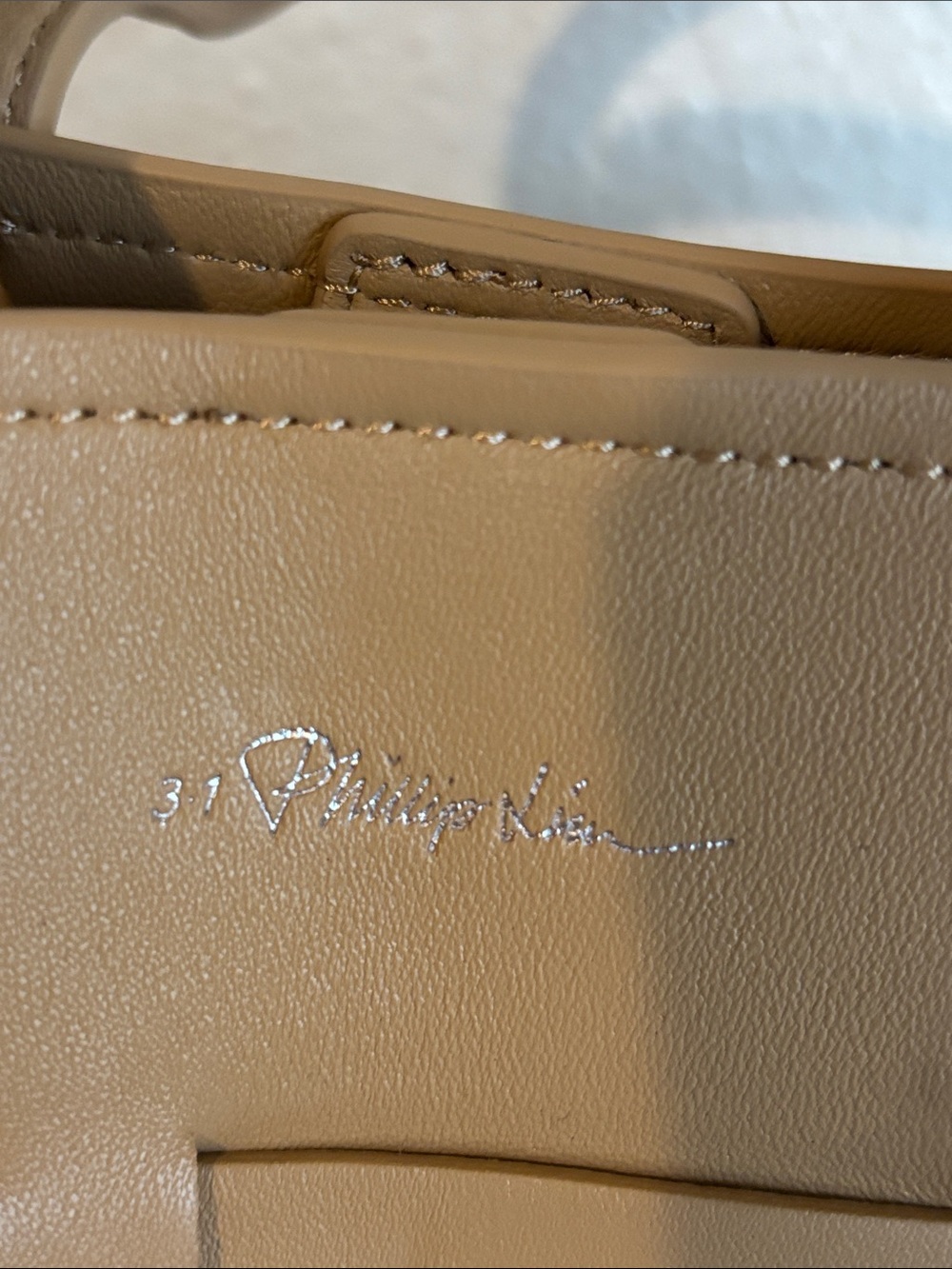 3.1 Phillip Lim Tan Woven Leather Bucket Crossbody - Picture 2 of 5